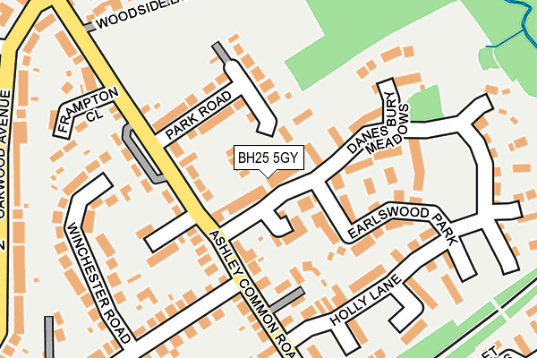 BH25 5GY map - OS OpenMap – Local (Ordnance Survey) BH25 5GY map - OS OpenMap – Local (Ordnance Survey)