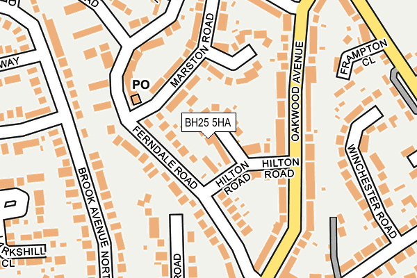 BH25 5HA map - OS OpenMap – Local (Ordnance Survey) BH25 5HA map - OS OpenMap – Local (Ordnance Survey)