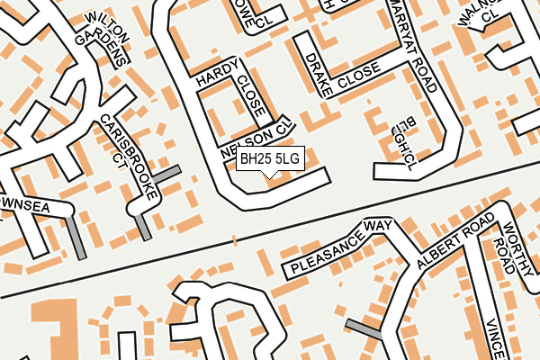 BH25 5LG map - OS OpenMap – Local (Ordnance Survey) BH25 5LG map - OS OpenMap – Local (Ordnance Survey)
