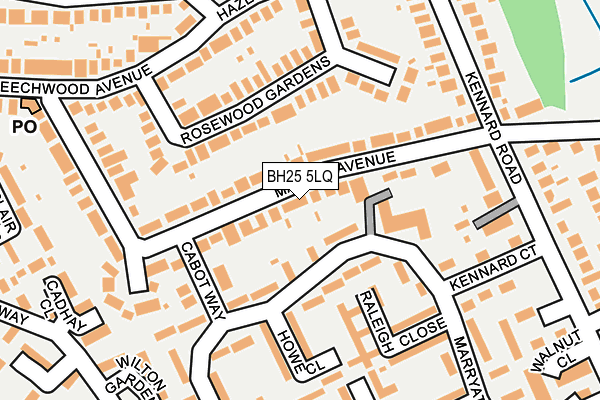 BH25 5LQ map - OS OpenMap – Local (Ordnance Survey) BH25 5LQ map - OS OpenMap – Local (Ordnance Survey)