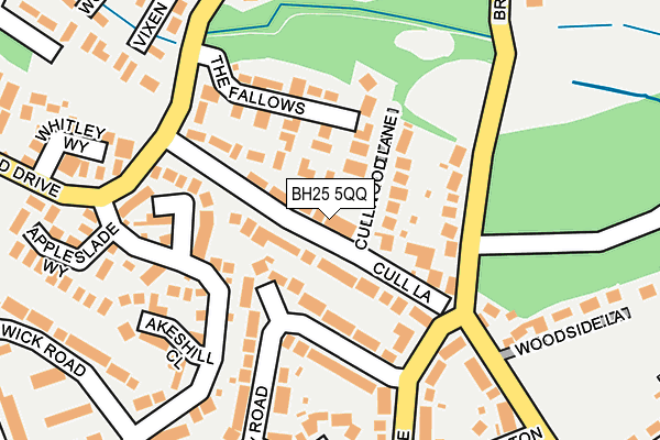 BH25 5QQ map - OS OpenMap – Local (Ordnance Survey) BH25 5QQ map - OS OpenMap – Local (Ordnance Survey)