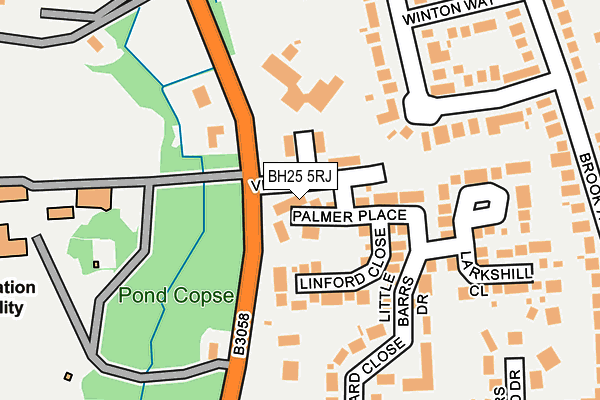 BH25 5RJ map - OS OpenMap – Local (Ordnance Survey) BH25 5RJ map - OS OpenMap – Local (Ordnance Survey)