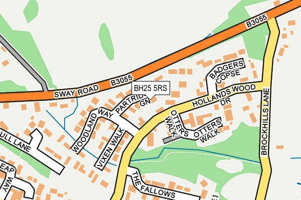 BH25 5RS map - OS OpenMap – Local (Ordnance Survey) BH25 5RS map - OS OpenMap – Local (Ordnance Survey)