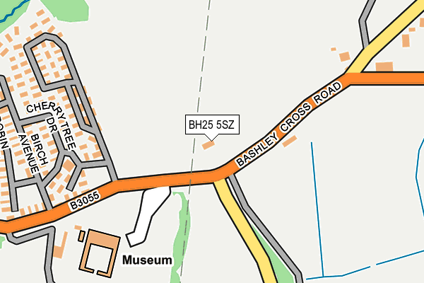 BH25 5SZ map - OS OpenMap – Local (Ordnance Survey) BH25 5SZ map - OS OpenMap – Local (Ordnance Survey)
