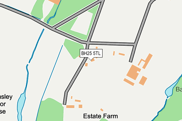 BH25 5TL map - OS OpenMap – Local (Ordnance Survey) BH25 5TL map - OS OpenMap – Local (Ordnance Survey)