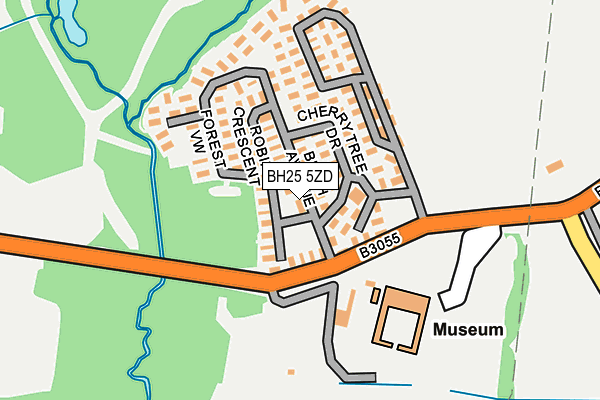 BH25 5ZD map - OS OpenMap – Local (Ordnance Survey) BH25 5ZD map - OS OpenMap – Local (Ordnance Survey)