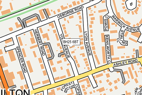 BH25 6BT map - OS OpenMap – Local (Ordnance Survey) BH25 6BT map - OS OpenMap – Local (Ordnance Survey)