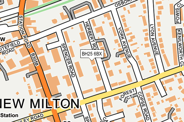 BH25 6BX map - OS OpenMap – Local (Ordnance Survey) BH25 6BX map - OS OpenMap – Local (Ordnance Survey)