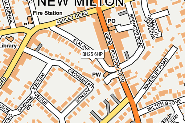BH25 6HP map - OS OpenMap – Local (Ordnance Survey) BH25 6HP map - OS OpenMap – Local (Ordnance Survey)