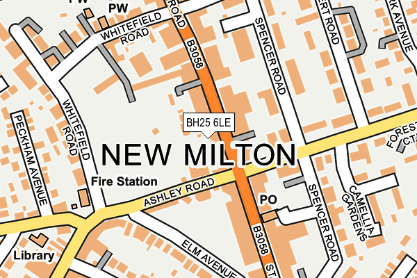 BH25 6LE map - OS OpenMap – Local (Ordnance Survey) BH25 6LE map - OS OpenMap – Local (Ordnance Survey)