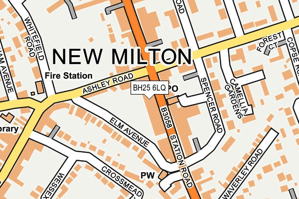 BH25 6LQ map - OS OpenMap – Local (Ordnance Survey) BH25 6LQ map - OS OpenMap – Local (Ordnance Survey)
