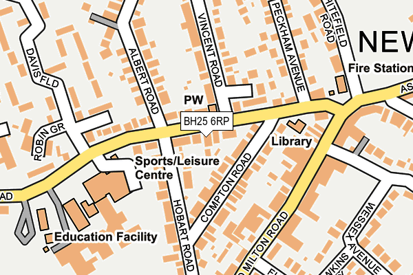 BH25 6RP map - OS OpenMap – Local (Ordnance Survey) BH25 6RP map - OS OpenMap – Local (Ordnance Survey)