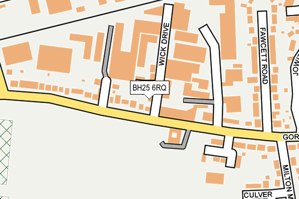 BH25 6RQ map - OS OpenMap – Local (Ordnance Survey) BH25 6RQ map - OS OpenMap – Local (Ordnance Survey)