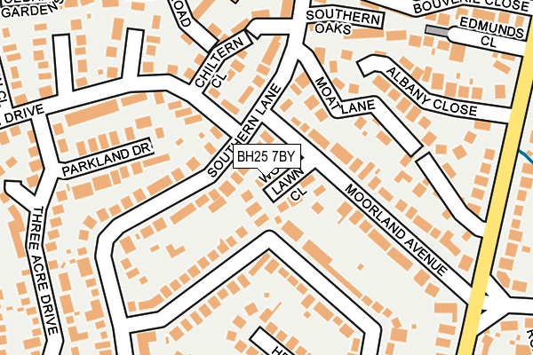 BH25 7BY map - OS OpenMap – Local (Ordnance Survey) BH25 7BY map - OS OpenMap – Local (Ordnance Survey)