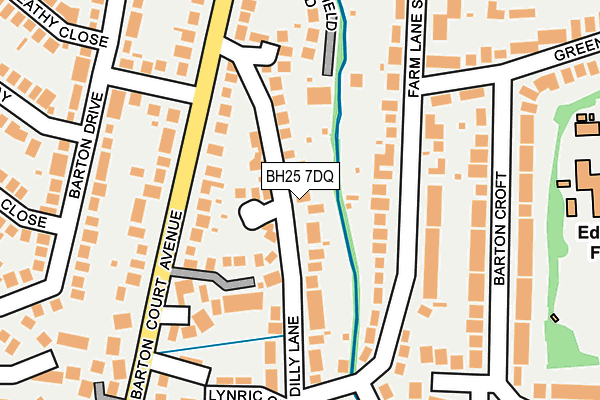 BH25 7DQ map - OS OpenMap – Local (Ordnance Survey) BH25 7DQ map - OS OpenMap – Local (Ordnance Survey)
