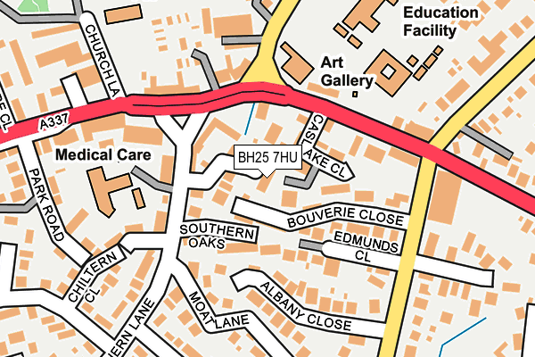 BH25 7HU map - OS OpenMap – Local (Ordnance Survey) BH25 7HU map - OS OpenMap – Local (Ordnance Survey)