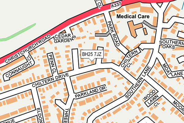 BH25 7JZ map - OS OpenMap – Local (Ordnance Survey) BH25 7JZ map - OS OpenMap – Local (Ordnance Survey)