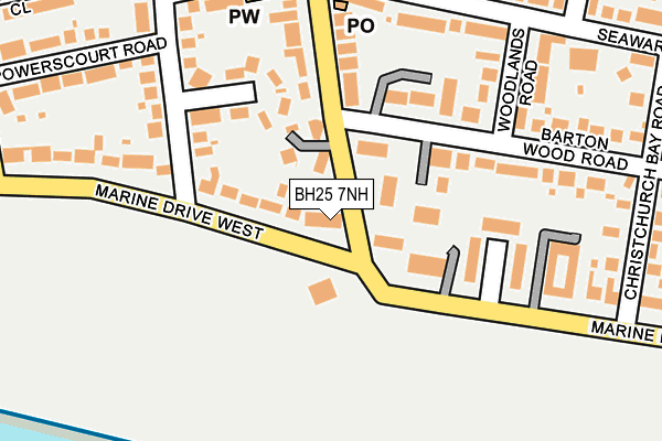 BH25 7NH map - OS OpenMap – Local (Ordnance Survey) BH25 7NH map - OS OpenMap – Local (Ordnance Survey)
