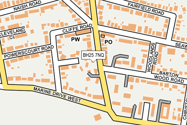 BH25 7NQ map - OS OpenMap – Local (Ordnance Survey) BH25 7NQ map - OS OpenMap – Local (Ordnance Survey)