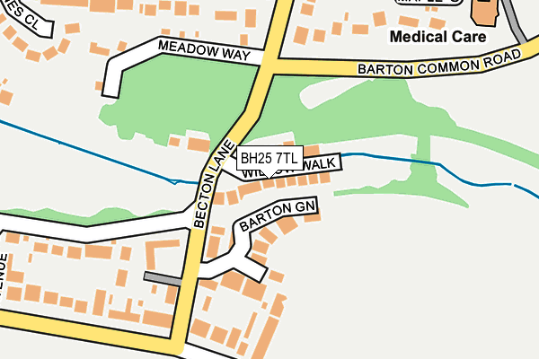 BH25 7TL map - OS OpenMap – Local (Ordnance Survey) BH25 7TL map - OS OpenMap – Local (Ordnance Survey)