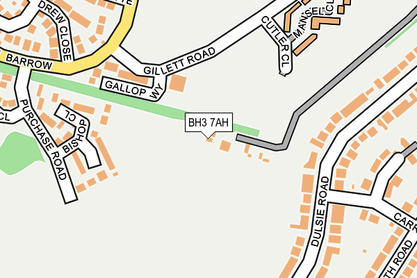 BH3 7AH map - OS OpenMap – Local (Ordnance Survey) BH3 7AH map - OS OpenMap – Local (Ordnance Survey)