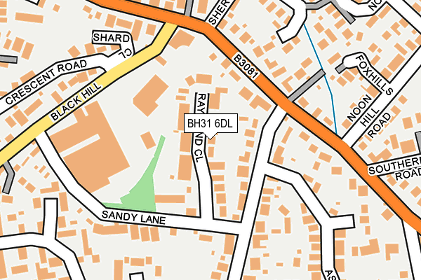 BH31 6DL map - OS OpenMap – Local (Ordnance Survey) BH31 6DL map - OS OpenMap – Local (Ordnance Survey)