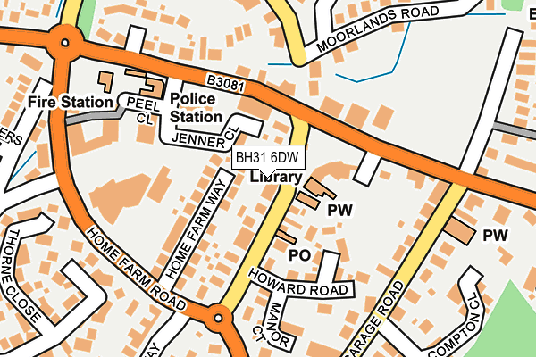 BH31 6DW map - OS OpenMap – Local (Ordnance Survey) BH31 6DW map - OS OpenMap – Local (Ordnance Survey)