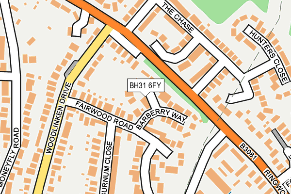 BH31 6FY map - OS OpenMap – Local (Ordnance Survey) BH31 6FY map - OS OpenMap – Local (Ordnance Survey)
