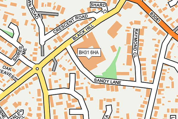 BH31 6HA map - OS OpenMap – Local (Ordnance Survey) BH31 6HA map - OS OpenMap – Local (Ordnance Survey)