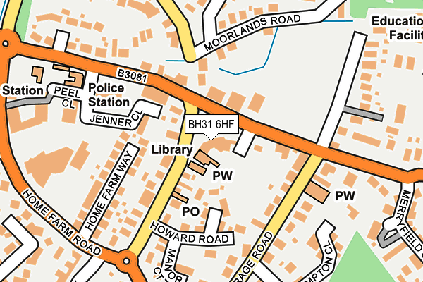 BH31 6HF map - OS OpenMap – Local (Ordnance Survey) BH31 6HF map - OS OpenMap – Local (Ordnance Survey)