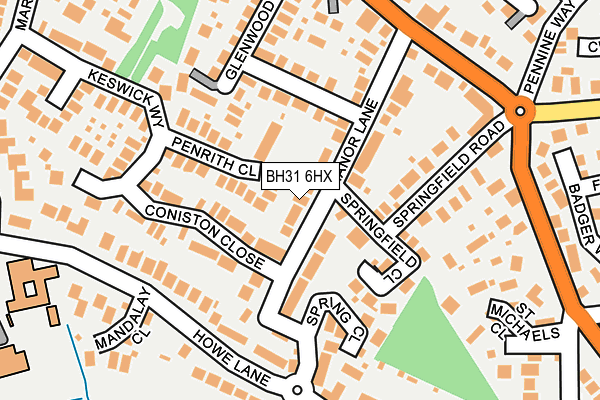 BH31 6HX map - OS OpenMap – Local (Ordnance Survey) BH31 6HX map - OS OpenMap – Local (Ordnance Survey)