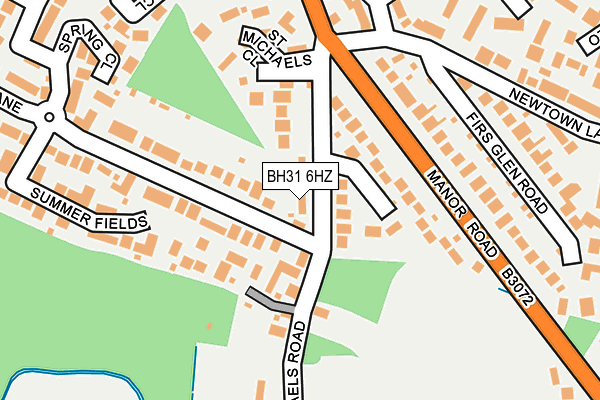 BH31 6HZ map - OS OpenMap – Local (Ordnance Survey) BH31 6HZ map - OS OpenMap – Local (Ordnance Survey)
