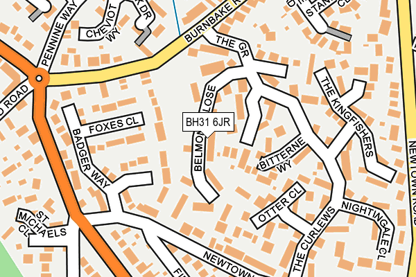 BH31 6JR map - OS OpenMap – Local (Ordnance Survey) BH31 6JR map - OS OpenMap – Local (Ordnance Survey)