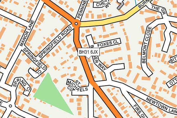 BH31 6JX map - OS OpenMap – Local (Ordnance Survey) BH31 6JX map - OS OpenMap – Local (Ordnance Survey)