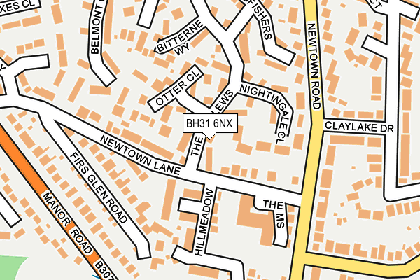 BH31 6NX map - OS OpenMap – Local (Ordnance Survey) BH31 6NX map - OS OpenMap – Local (Ordnance Survey)