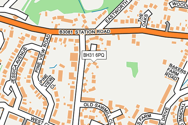 BH31 6PQ map - OS OpenMap – Local (Ordnance Survey) BH31 6PQ map - OS OpenMap – Local (Ordnance Survey)