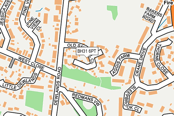 BH31 6PT map - OS OpenMap – Local (Ordnance Survey) BH31 6PT map - OS OpenMap – Local (Ordnance Survey)