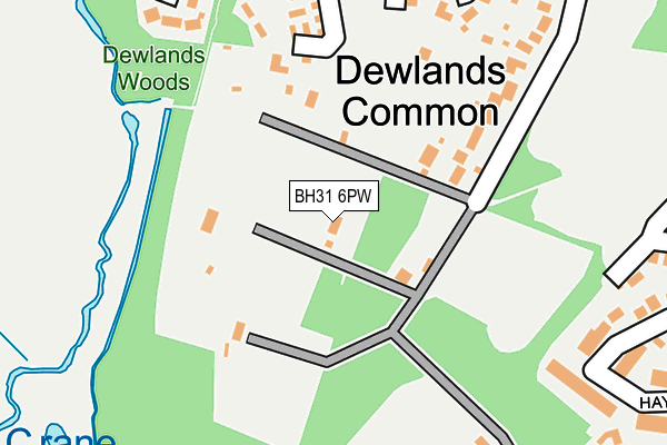 BH31 6PW map - OS OpenMap – Local (Ordnance Survey) BH31 6PW map - OS OpenMap – Local (Ordnance Survey)