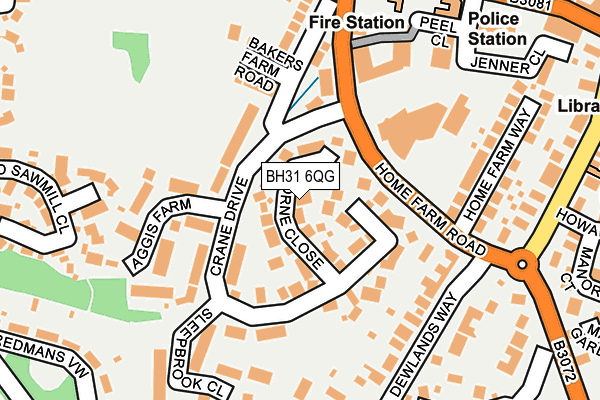 BH31 6QG map - OS OpenMap – Local (Ordnance Survey) BH31 6QG map - OS OpenMap – Local (Ordnance Survey)