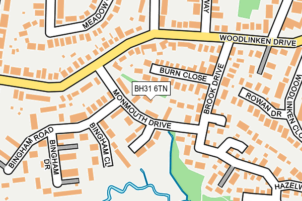 BH31 6TN map - OS OpenMap – Local (Ordnance Survey) BH31 6TN map - OS OpenMap – Local (Ordnance Survey)