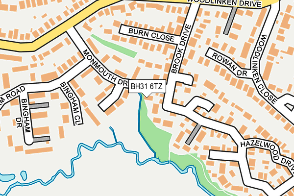 BH31 6TZ map - OS OpenMap – Local (Ordnance Survey) BH31 6TZ map - OS OpenMap – Local (Ordnance Survey)