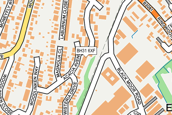 BH31 6XF map - OS OpenMap – Local (Ordnance Survey) BH31 6XF map - OS OpenMap – Local (Ordnance Survey)