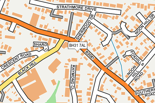 BH31 7AL map - OS OpenMap – Local (Ordnance Survey) BH31 7AL map - OS OpenMap – Local (Ordnance Survey)