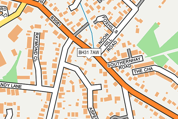 BH31 7AW map - OS OpenMap – Local (Ordnance Survey) BH31 7AW map - OS OpenMap – Local (Ordnance Survey)