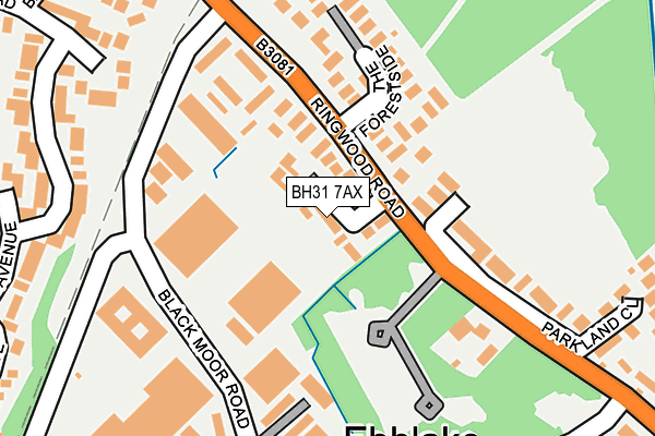 BH31 7AX map - OS OpenMap – Local (Ordnance Survey) BH31 7AX map - OS OpenMap – Local (Ordnance Survey)