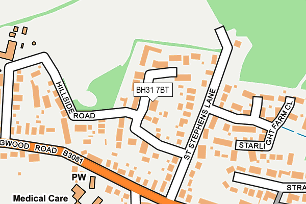 BH31 7BT map - OS OpenMap – Local (Ordnance Survey) BH31 7BT map - OS OpenMap – Local (Ordnance Survey)