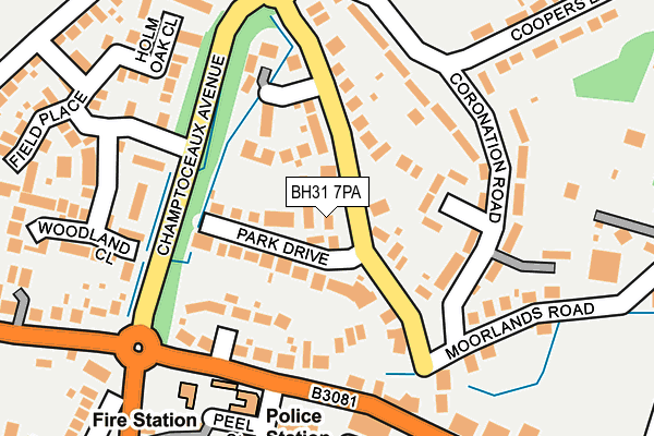 BH31 7PA map - OS OpenMap – Local (Ordnance Survey) BH31 7PA map - OS OpenMap – Local (Ordnance Survey)