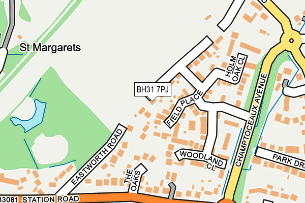 BH31 7PJ map - OS OpenMap – Local (Ordnance Survey) BH31 7PJ map - OS OpenMap – Local (Ordnance Survey)