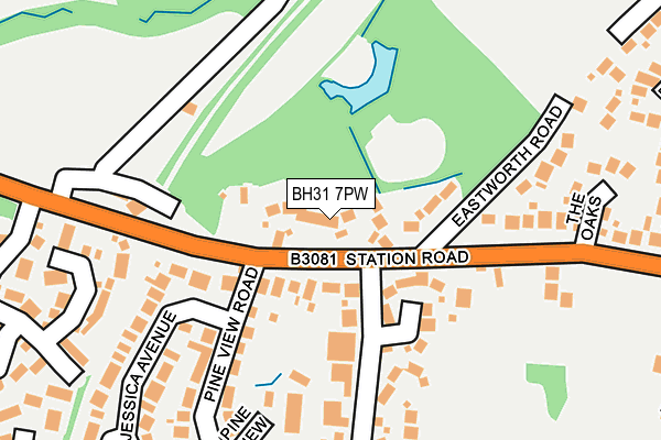 BH31 7PW map - OS OpenMap – Local (Ordnance Survey) BH31 7PW map - OS OpenMap – Local (Ordnance Survey)