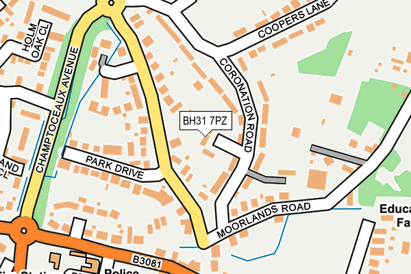 BH31 7PZ map - OS OpenMap – Local (Ordnance Survey) BH31 7PZ map - OS OpenMap – Local (Ordnance Survey)